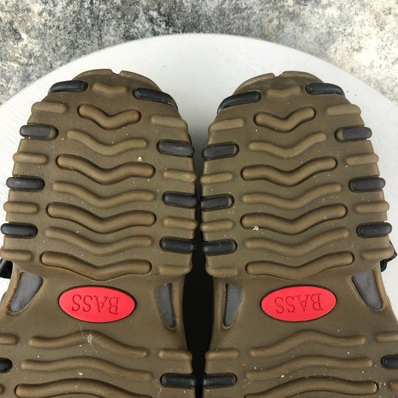 GH Bass & Co Men's Size 11M Northview Brown Leather Open Toe Hook & Loop Sandals - Picture 11 of 13